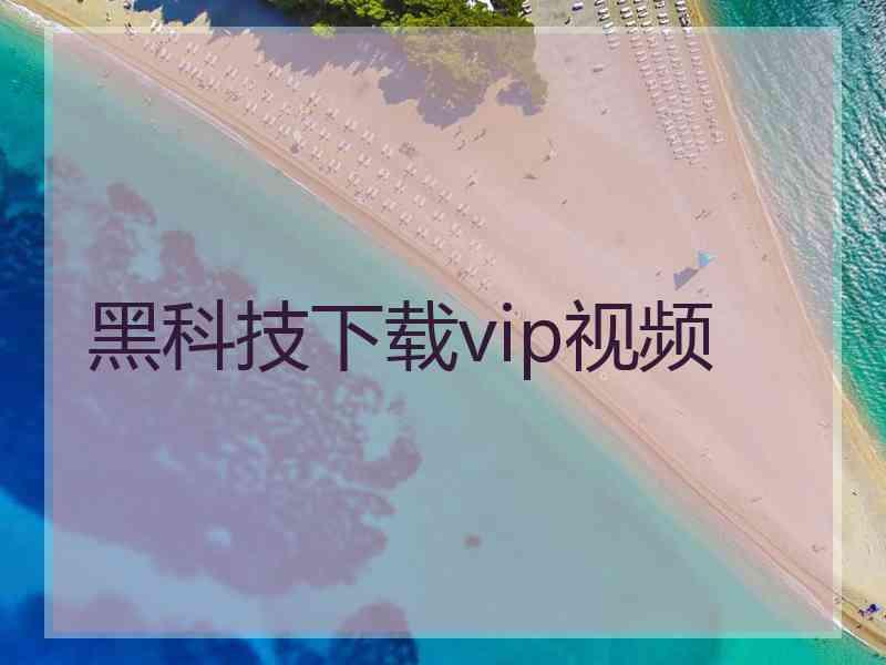 黑科技下载vip视频