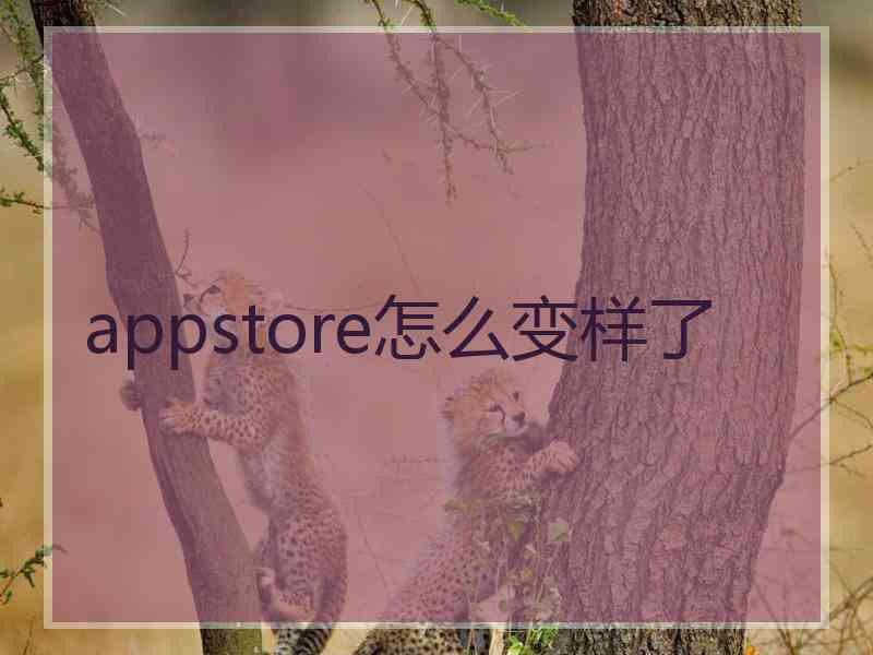 appstore怎么变样了