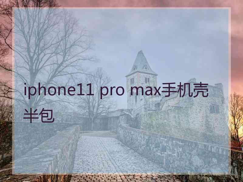 iphone11 pro max手机壳半包