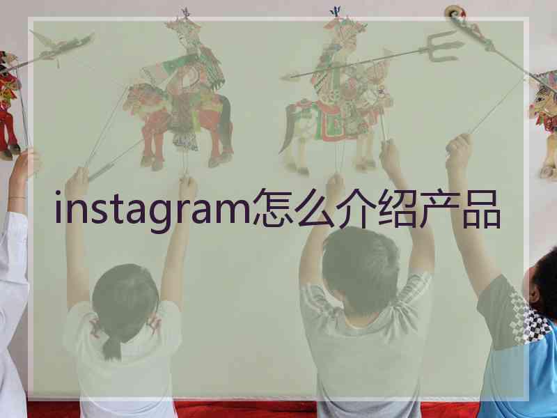 instagram怎么介绍产品