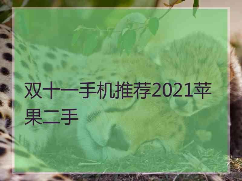 双十一手机推荐2021苹果二手