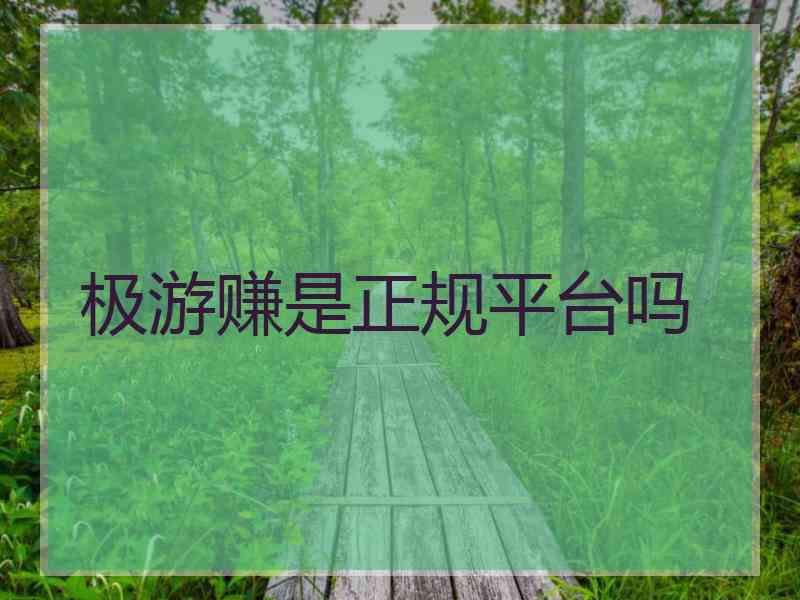 极游赚是正规平台吗