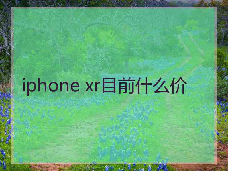 iphone xr目前什么价