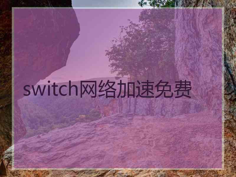 switch网络加速免费