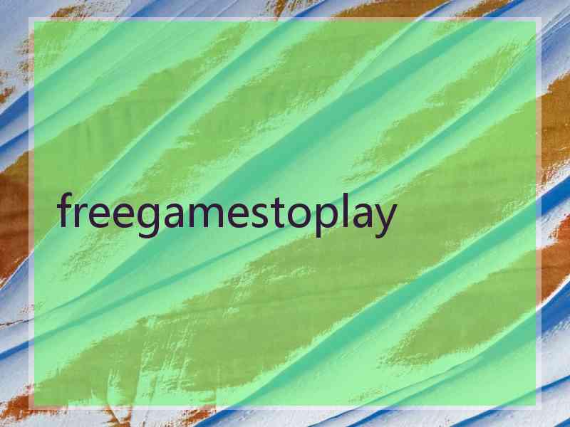 freegamestoplay