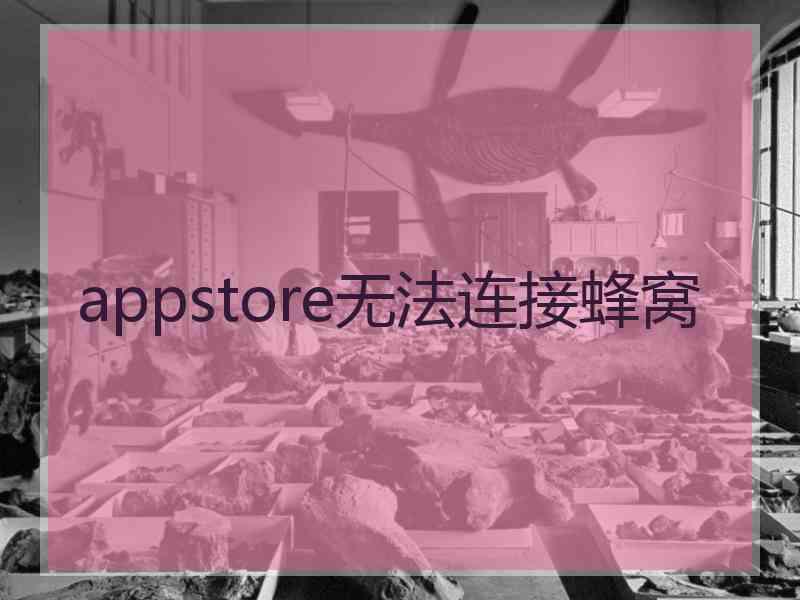 appstore无法连接蜂窝