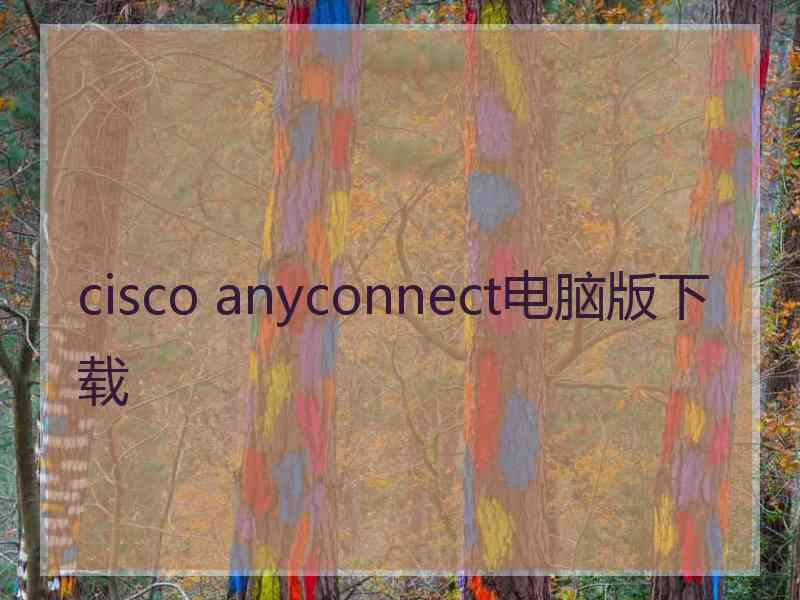 cisco anyconnect电脑版下载