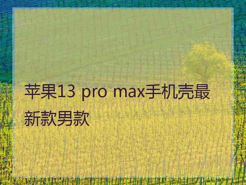 苹果13 pro max手机壳最新款男款