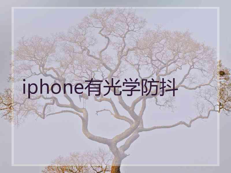 iphone有光学防抖