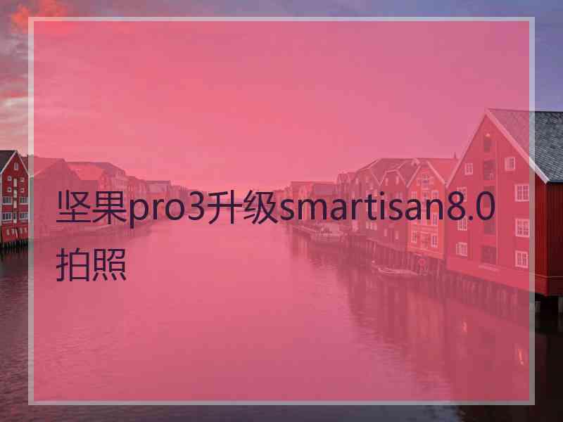 坚果pro3升级smartisan8.0拍照