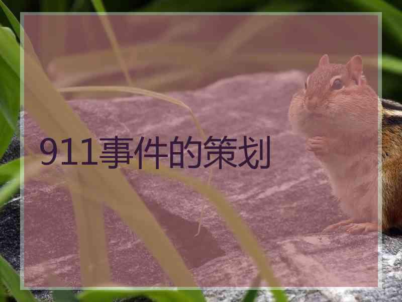 911事件的策划