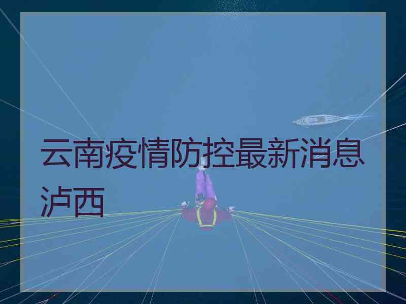 云南疫情防控最新消息泸西