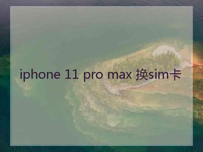 iphone 11 pro max 换sim卡