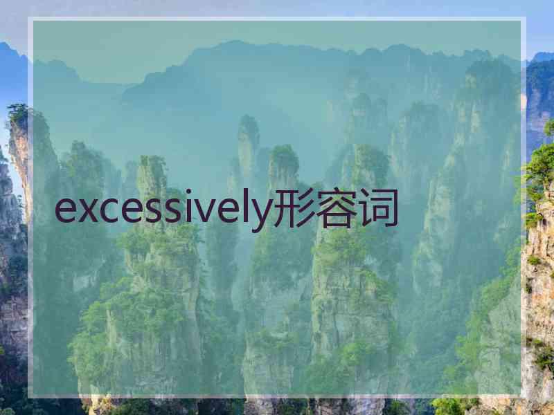 excessively形容词