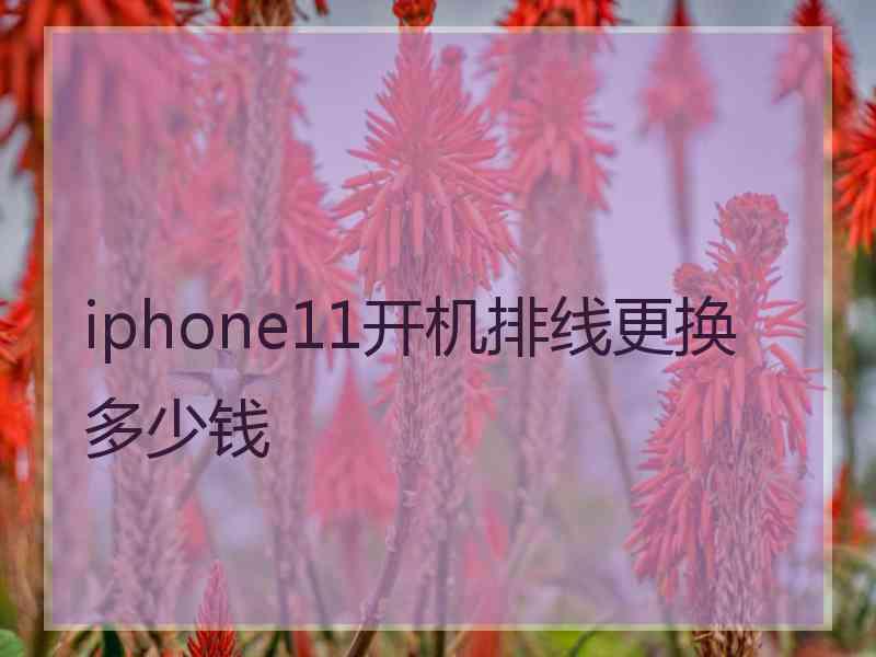 iphone11开机排线更换多少钱