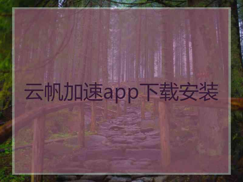 云帆加速app下载安装