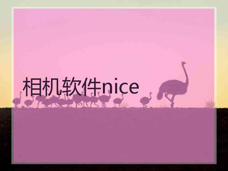 相机软件nice