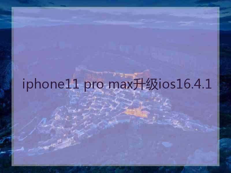 iphone11 pro max升级ios16.4.1