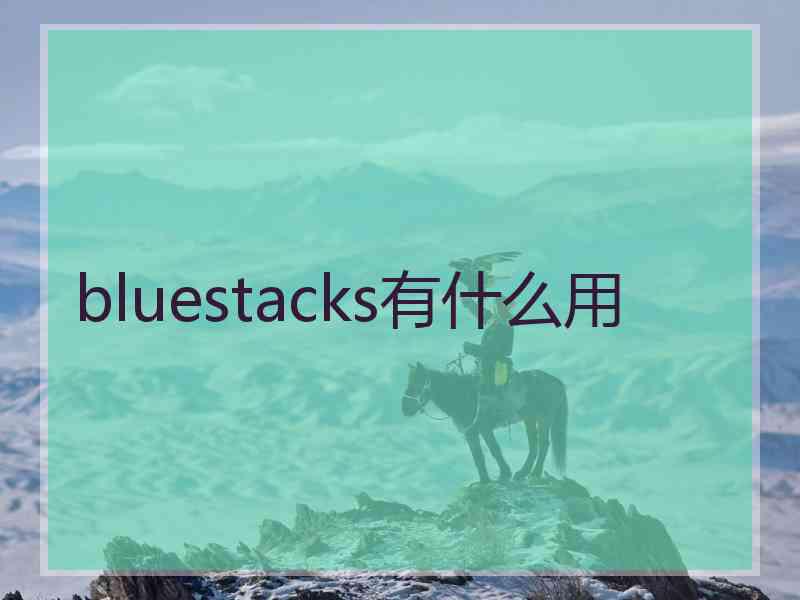 bluestacks有什么用