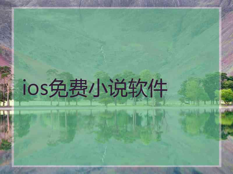 ios免费小说软件