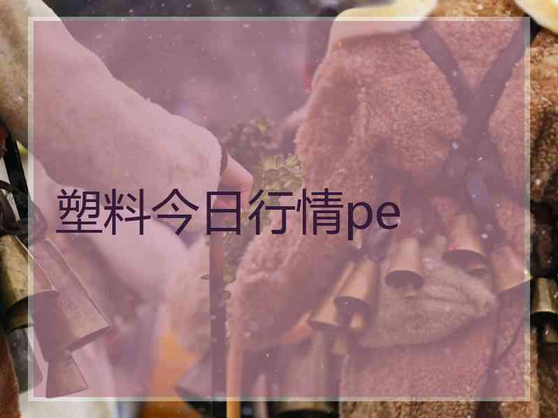 塑料今日行情pe