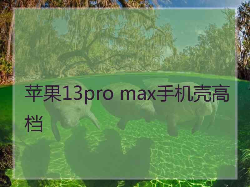 苹果13pro max手机壳高档