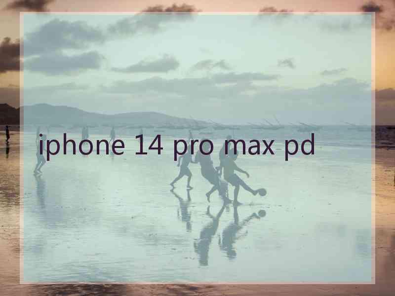 iphone 14 pro max pd