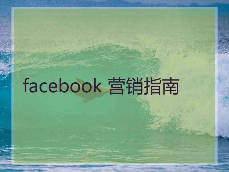 facebook 营销指南