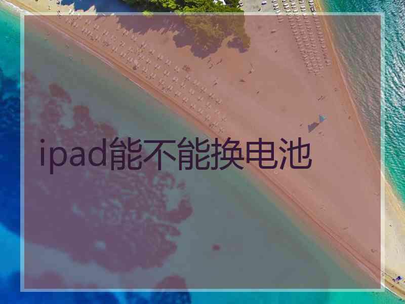 ipad能不能换电池