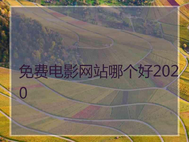 免费电影网站哪个好2020