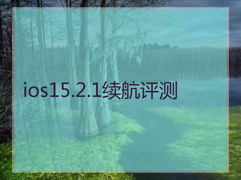 ios15.2.1续航评测