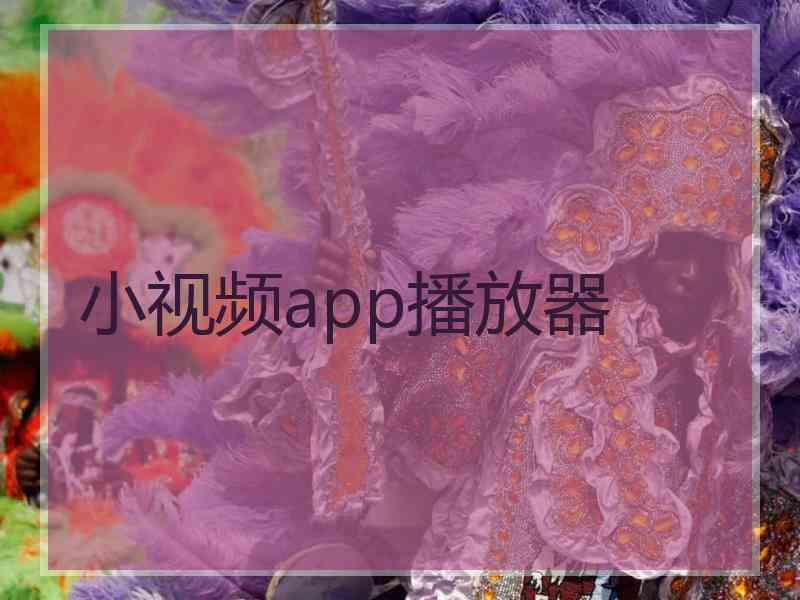 小视频app播放器