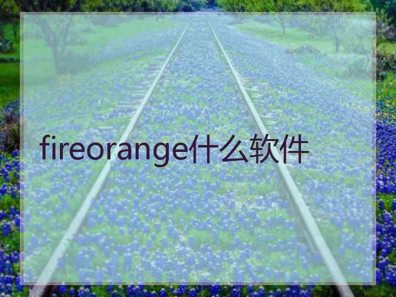 fireorange什么软件