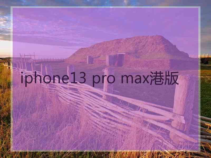 iphone13 pro max港版