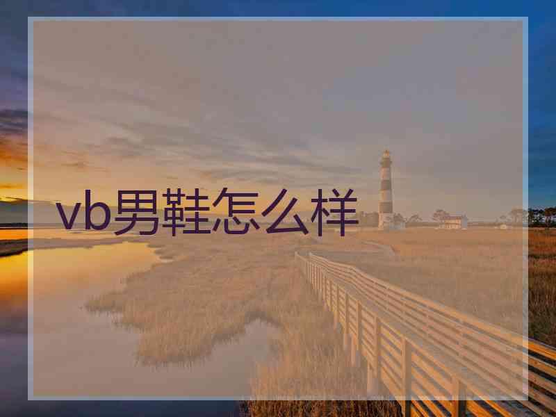 vb男鞋怎么样