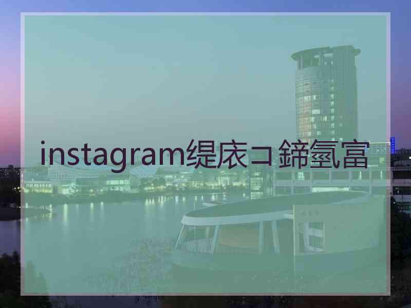 instagram缇庡コ鍗氫富