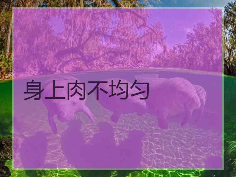 身上肉不均匀