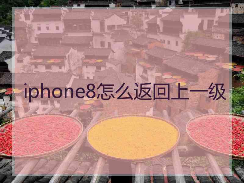 iphone8怎么返回上一级