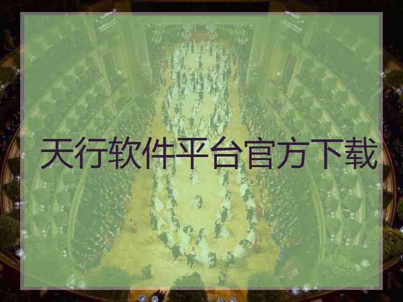 天行软件平台官方下载