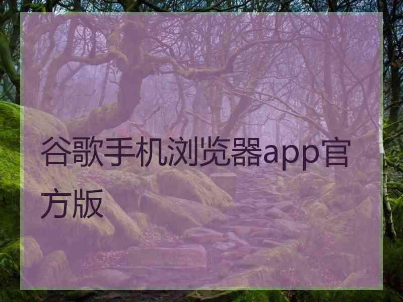 谷歌手机浏览器app官方版