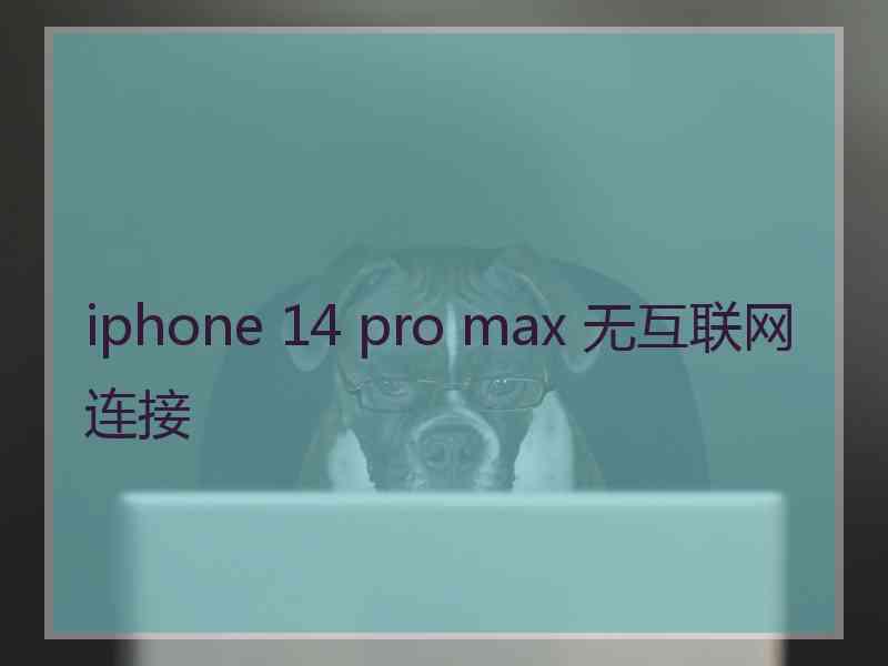 iphone 14 pro max 无互联网连接