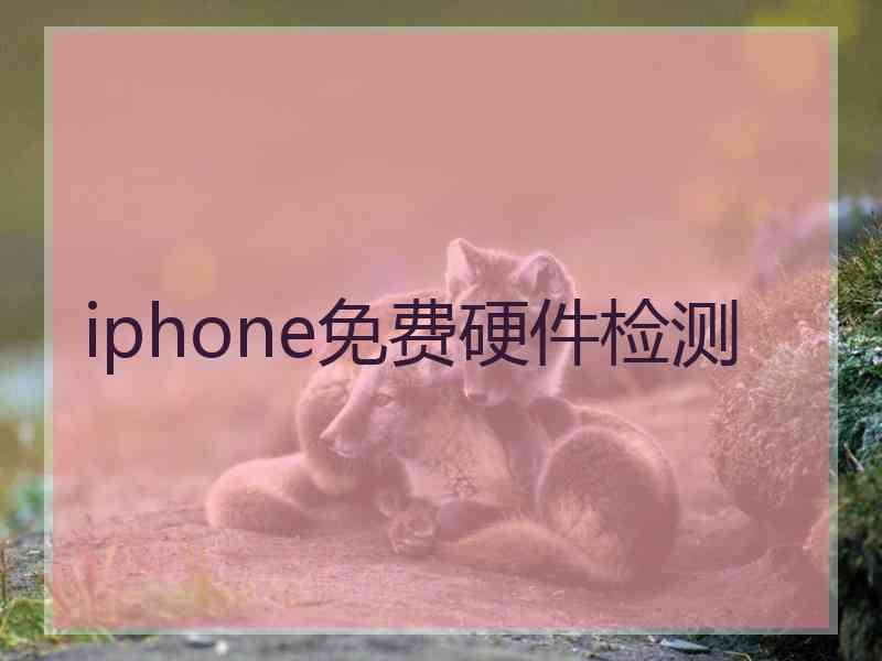 iphone免费硬件检测