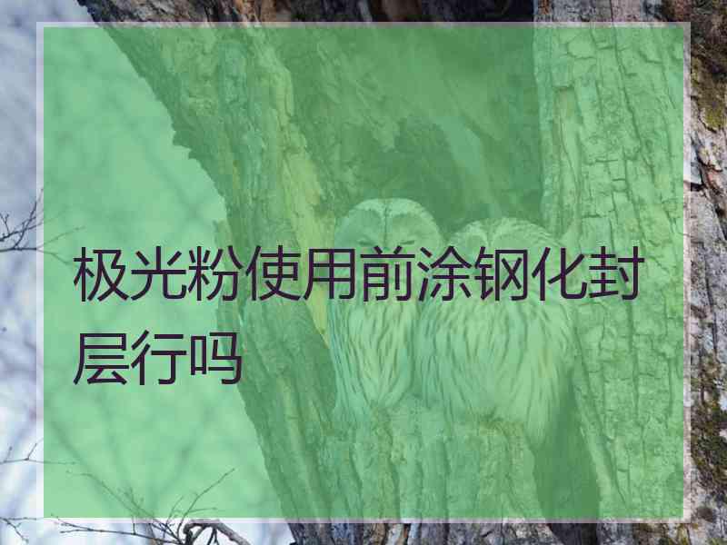 极光粉使用前涂钢化封层行吗