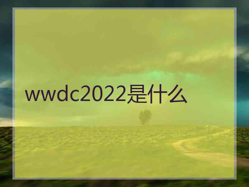 wwdc2022是什么