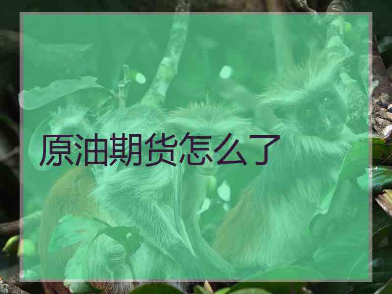 原油期货怎么了