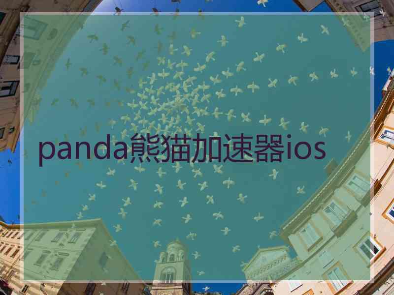 panda熊猫加速器ios