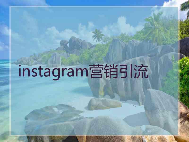 instagram营销引流