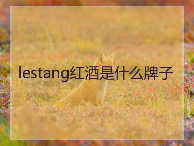 lestang红酒是什么牌子