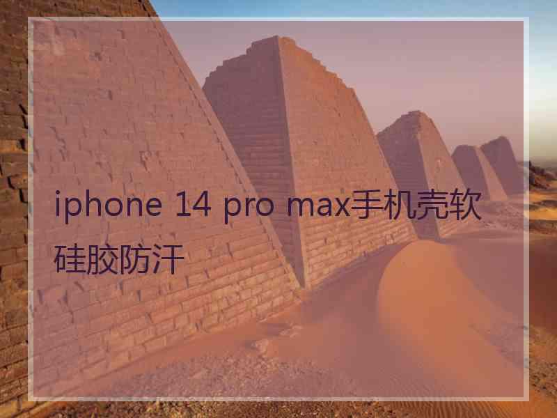 iphone 14 pro max手机壳软硅胶防汗