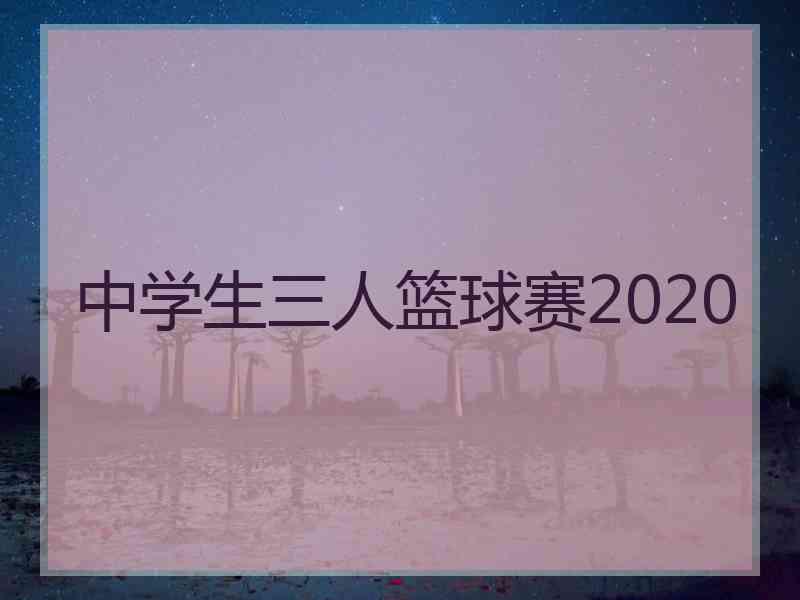 中学生三人篮球赛2020